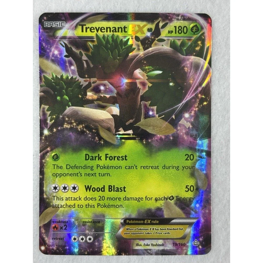 Pokémon Trevenant EX 19/160 & Team Plasma Thundurus EX BW81 Holo Card Lot